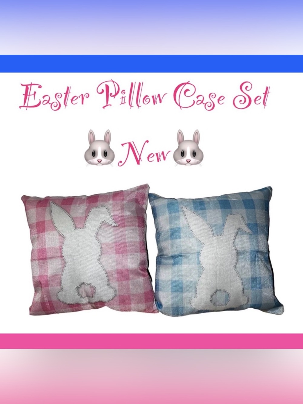 Easter Pillow Case 2pcs Set 🐰🆕🐰